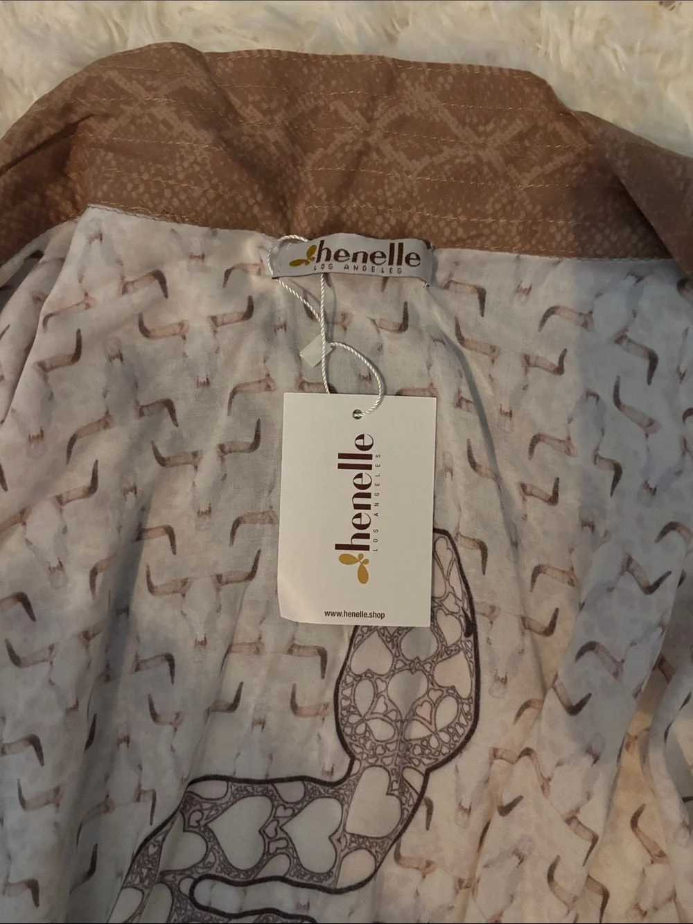NWT Henelle Death Valley Duster Robe - Picture 4 of 4